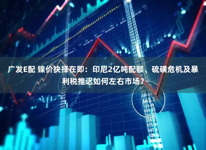 广发E配 镍价抉择在即：印尼2亿吨配额、硫磺危机及暴利税推迟如何左右市场？